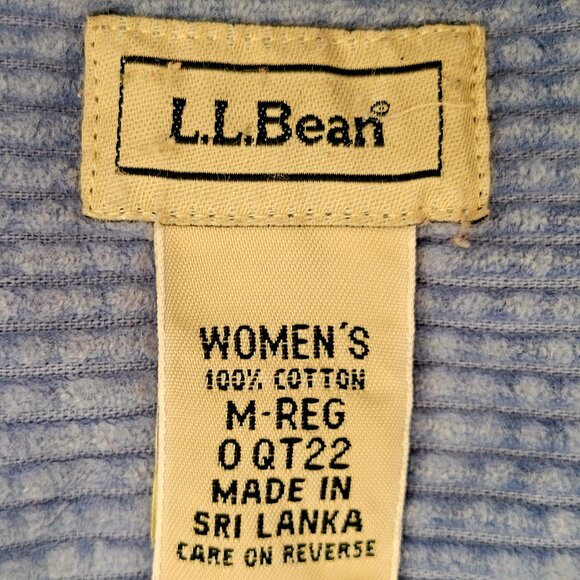 L.L.Bean Comfort Corduroy Shirt Jacket Shacket Cornflower Blue Size Medium - Picture 10 of 12